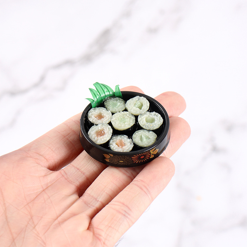 Kitchen Gadgets Gold - Piring Sushi Pola Emas Mini Model