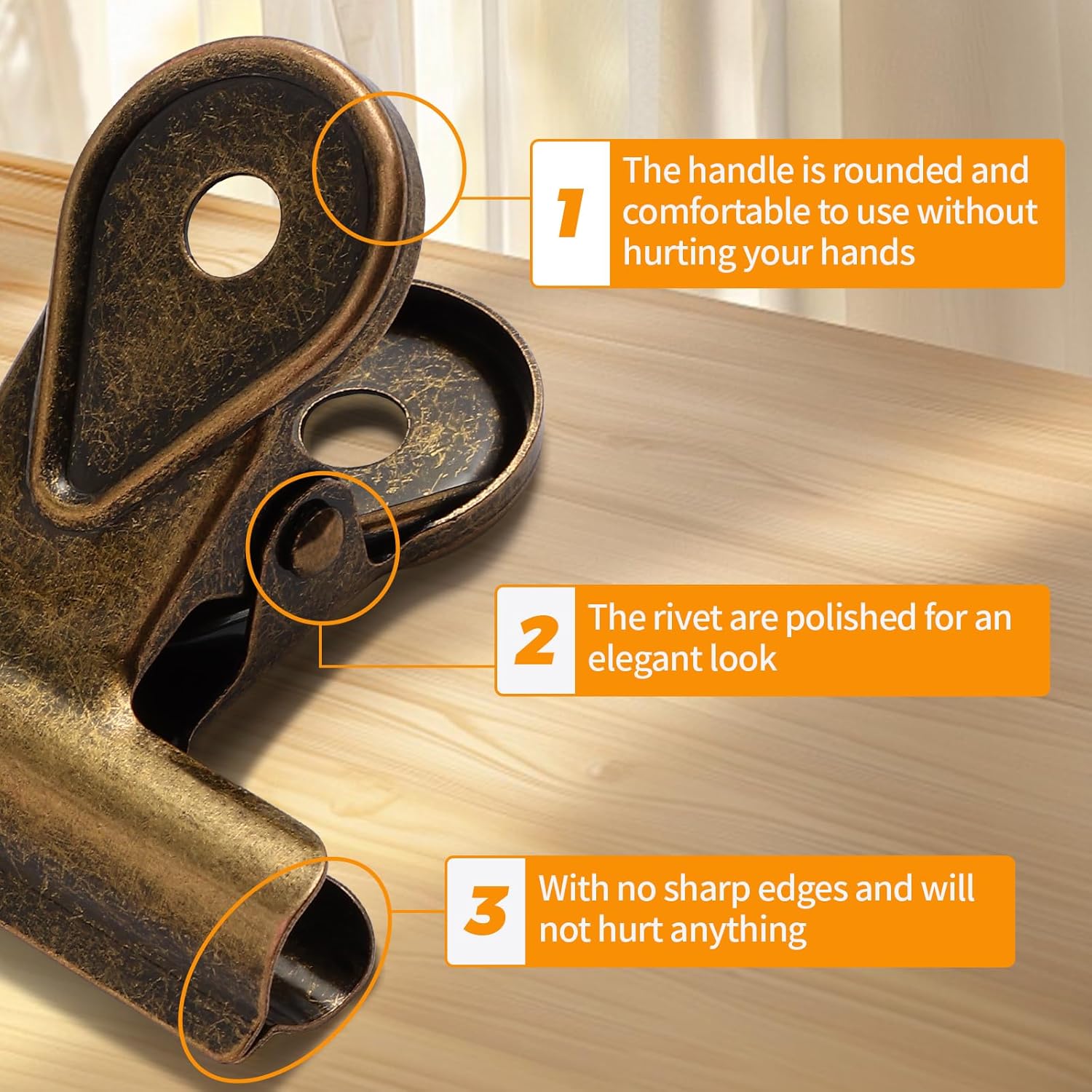 Klip Bulldog, 3 Buah Klip Bind - Kitchen Gadgets Organizer ulasan dan harga